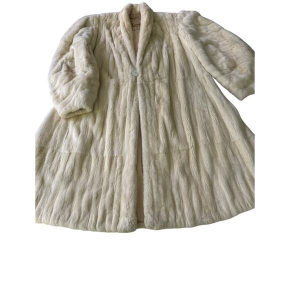 Jaeckel medium vintage blonde mink stroller with small collar. Exquisite - Picture 3 of 13